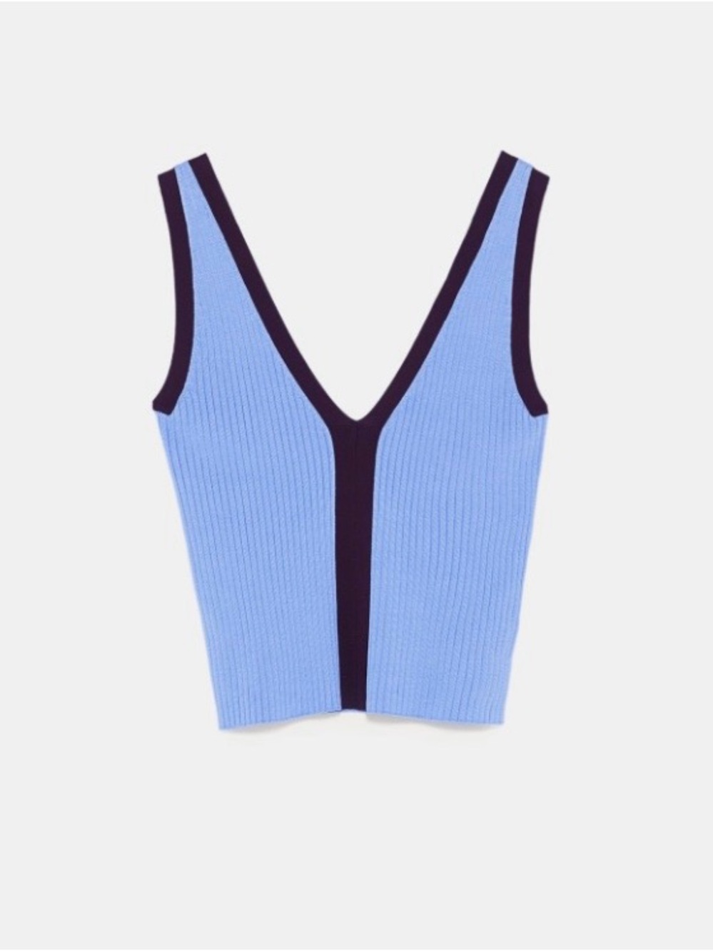 ZARA
Color Block Ribbed Top